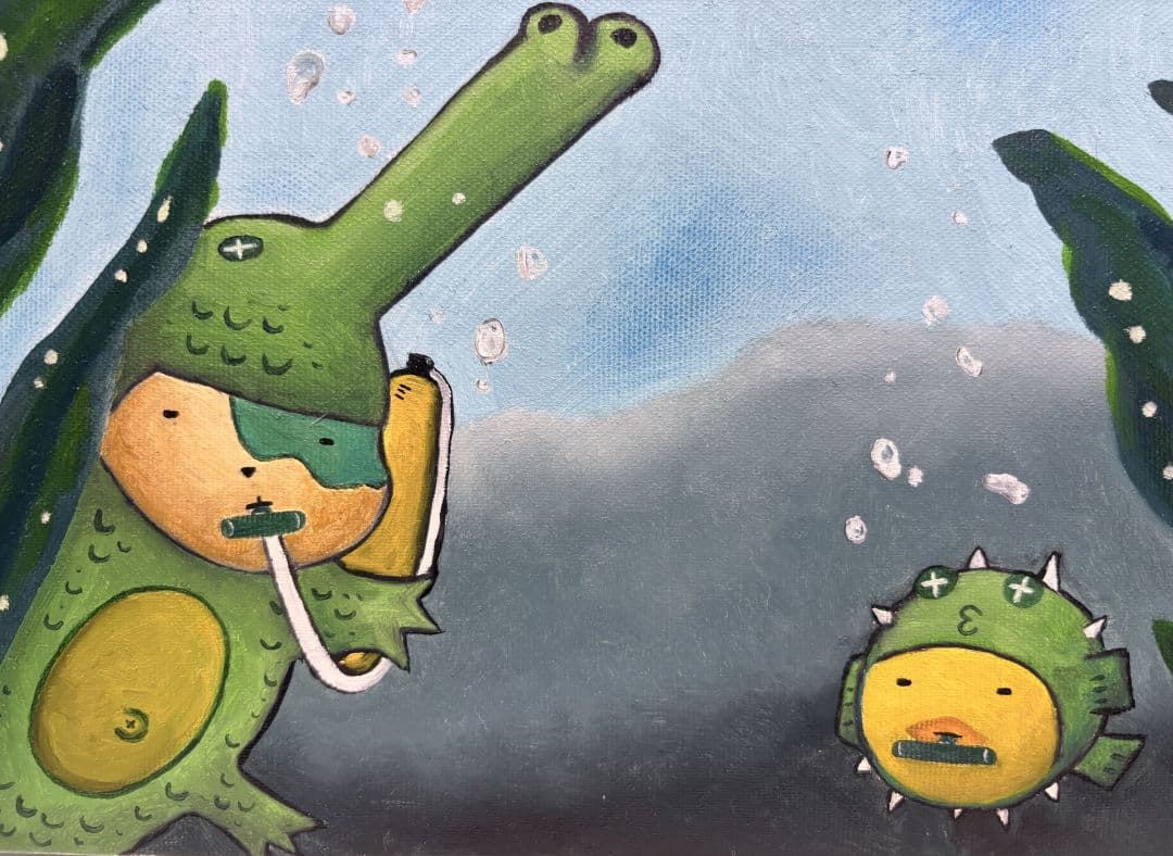 鴨子游水.鱷魚.河豚 2