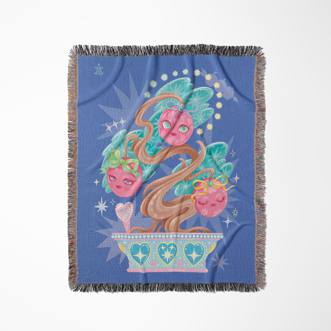 ⟡幸運編織毯⟡幸運蘋果盆栽