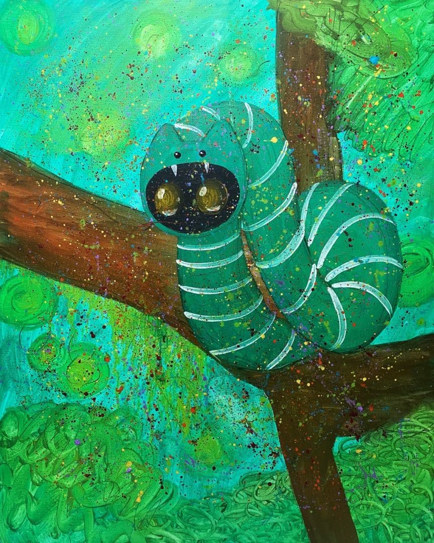 樹梢上的藝術獵蛇