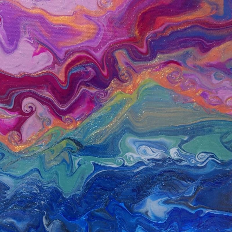 晚霞、山、與海 3