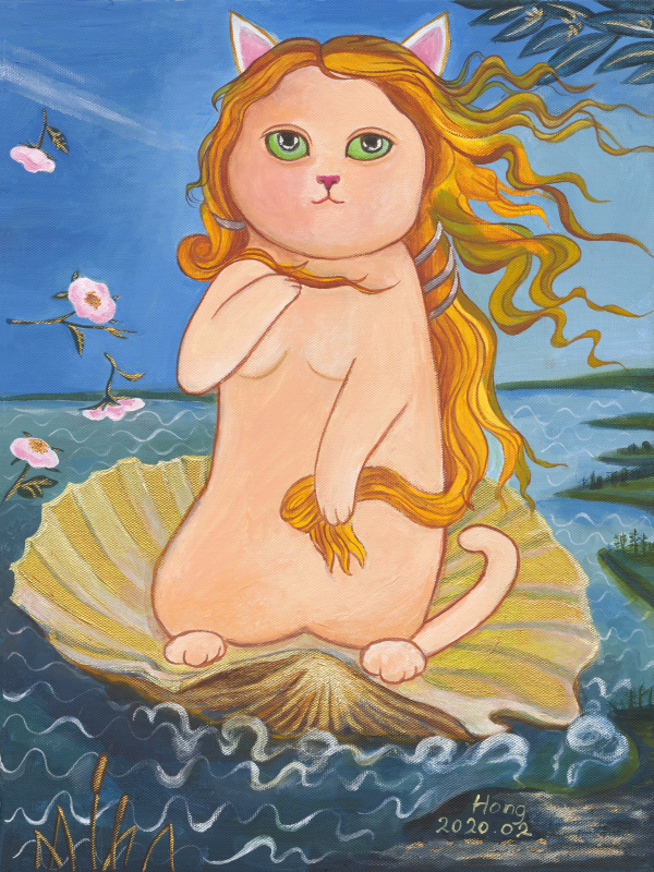 維納斯貓咪的誕生 The Birth of Venus Cat