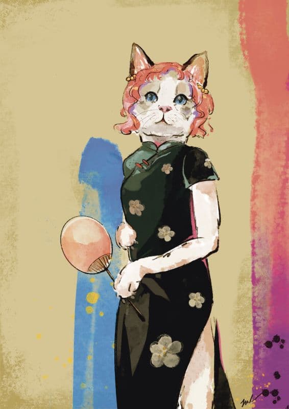 古典雜誌動物系列—古典貓