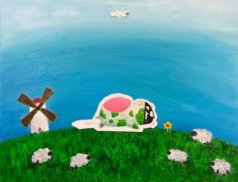 躺著很舒服,那也是羊吧