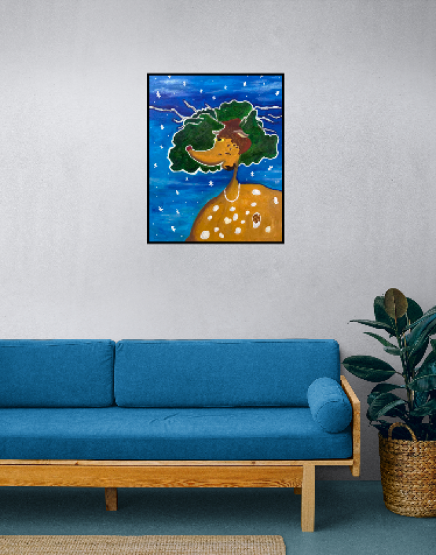 帶珍珠項鍊的麋鹿 2