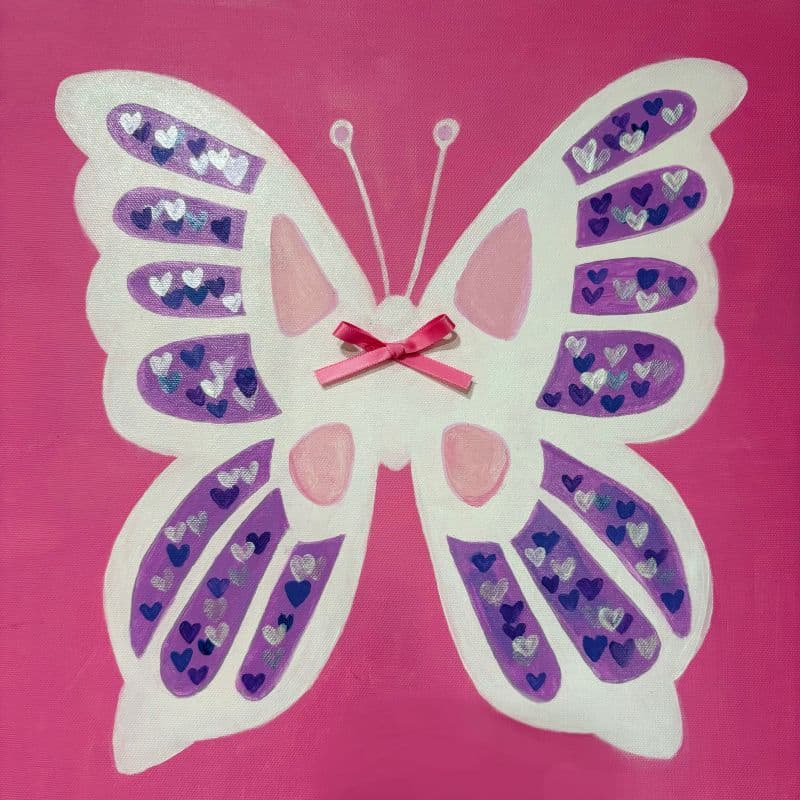 《粉紅、蝴蝶與寶石》