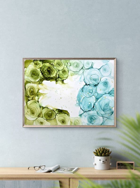 酒精墨水 - 「心醉 - 碧綠藍天」