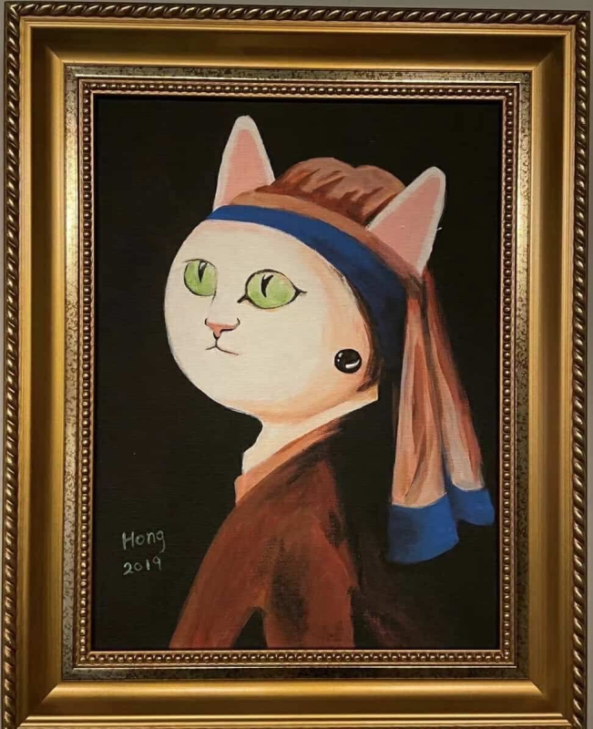 戴珍珠耳環的貓咪( 小經典系列 ) 2