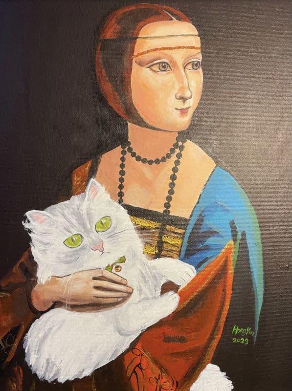 懷抱金傑拉的女子