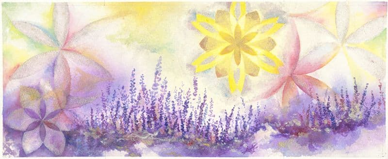 光與花 Flower and light(已裱框)