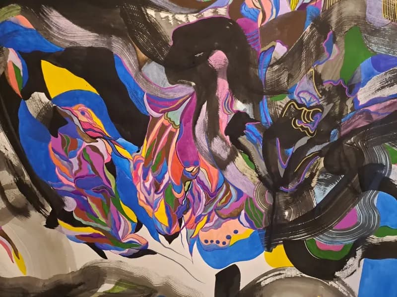 寫意抽象實驗1號----花海之中的虛無,漫無目的的前行 6