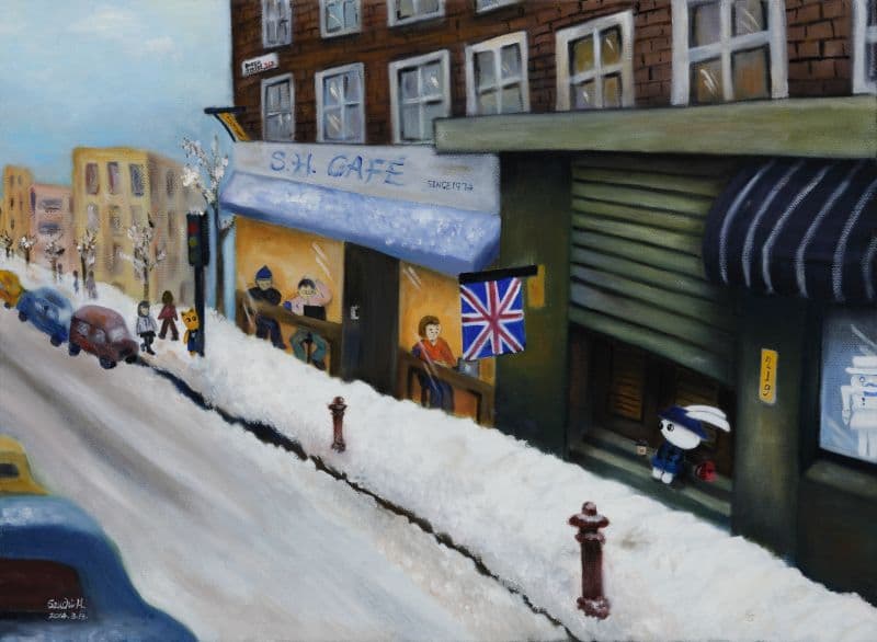 下雪天,不期而遇