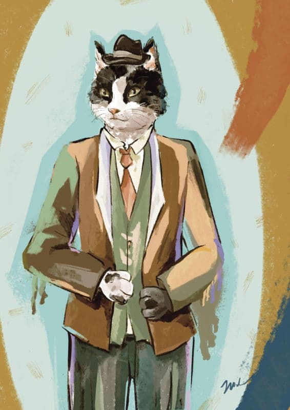 古典雜誌動物系列—西化貓